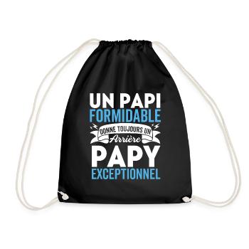 Papy Formidable Donne Arrière-grand-père Papa gift - Sac de sport léger - noir - Devant