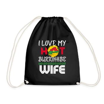 C’est drôle que j’aime mon mari burkinabé chaud - Sac de sport léger - noir - Devant