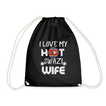 C’est drôle que j’aime mon mari Hot Eswatini Wife - Sac de sport léger - noir - Devant