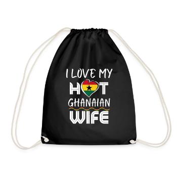 C’est drôle que j’aime mon mari ghanéen chaud - Sac de sport léger - noir - Devant