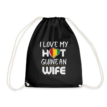 C’est drôle que j’aime mon mari guinéen chaud - Sac de sport léger - noir - Devant