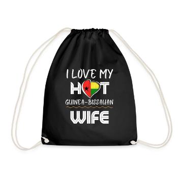 C’est drôle j’aime mon mari chaud de Guinée-Bisauan - Sac de sport léger - noir - Devant