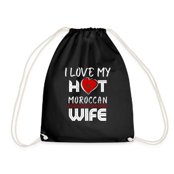 C’est drôle que j’aime mon mari marocain chaud - Sac de sport léger - noir - Devant