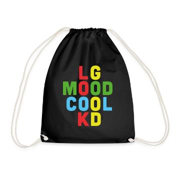 Look je suis cool - Sac de sport léger - noir - Devant