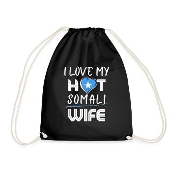 C’est drôle que j’aime mon mari somalien chaud - Sac de sport léger - noir - Devant