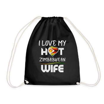 C’est drôle que j’aime mon mari zimbabwéen chaud - Sac de sport léger - noir - Devant