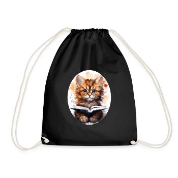 Chat - Sac de sport léger - noir - Devant