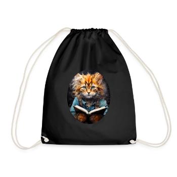 Chat - Sac de sport léger - noir - Devant