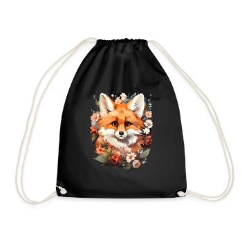 Fuchs - Turnbeutel - Schwarz - Vorne