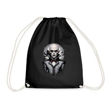 A Smiling Vampire 5 - Drawstring Bag - black - Front