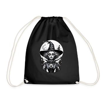 sorcière classique 23 - Sac de sport léger - noir - Devant