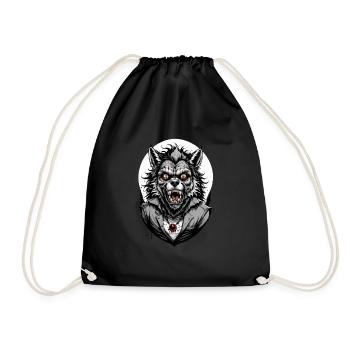 WEREWOLF Costume 11 - Drawstring Bag - black - Front