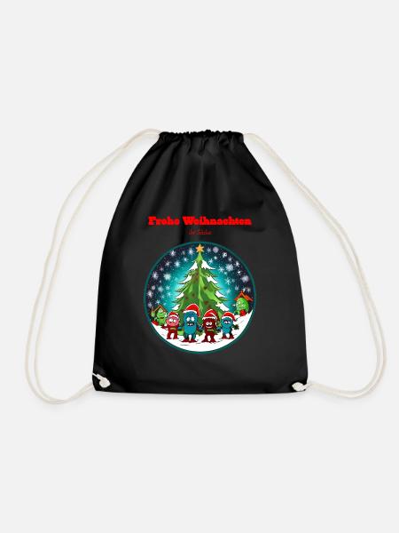 Frohe Weihnachten ihr Säcke - Turnbeutel - Schwarz