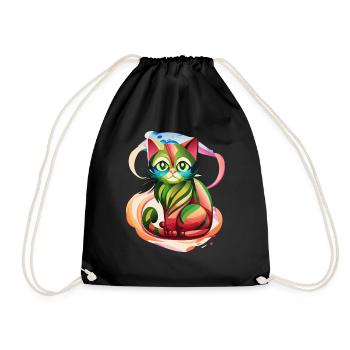 Chat Color Burst - Sac de sport léger - noir - Devant