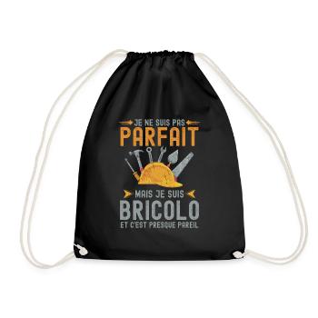 je suis parfait bricolo bricoleur 1 - Sac de sport léger - noir - Devant
