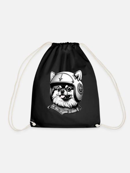Poméranien - Sac de sport léger - noir
