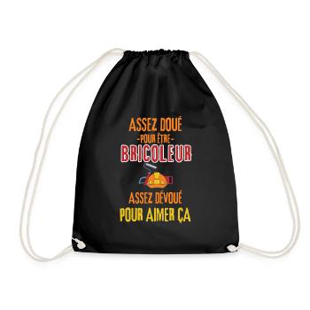 Assez doué pour être bricoleur - Sac de sport léger - noir - Devant