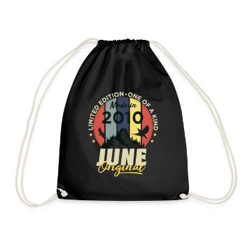 Juin 2010 Cadeau Anniversaire Juin 2010 Juin 2010 - Sac de sport léger - noir - Devant