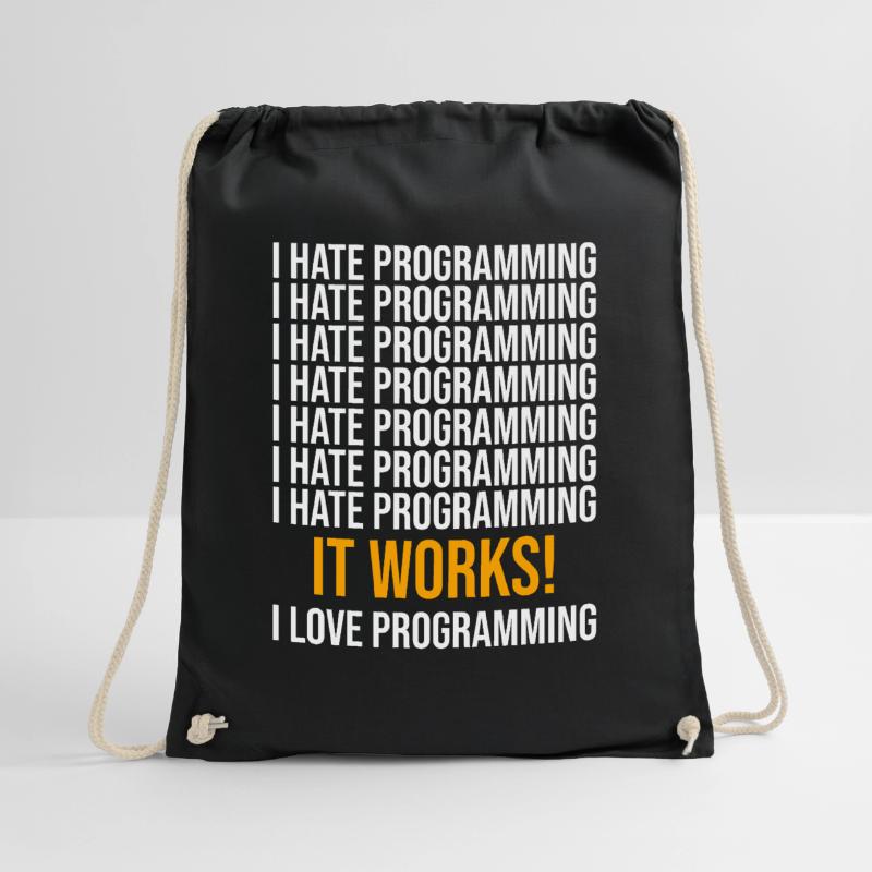Programmierer Entwickler Programmierer Programmieren IT Computer Turnbeutel