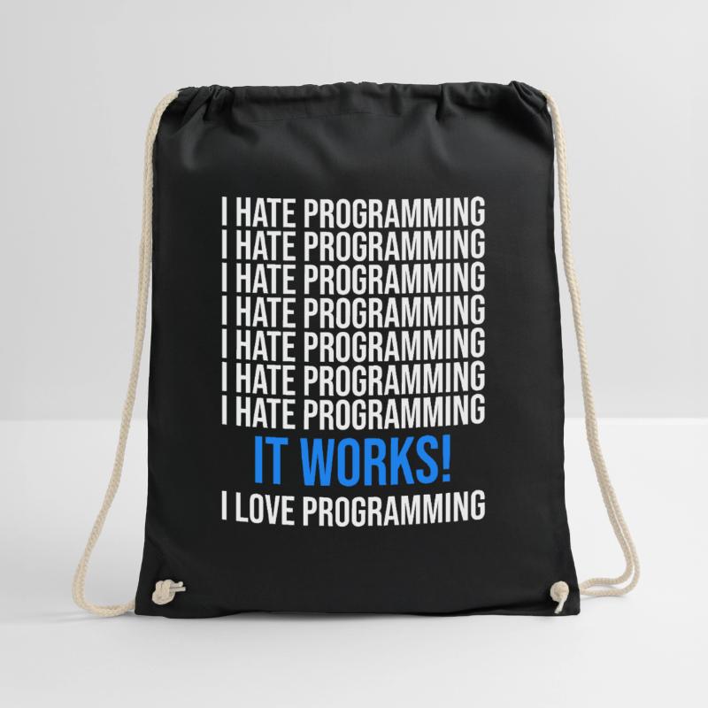 Programmierer Entwickler Programmierer Programmieren IT Computer Turnbeutel
