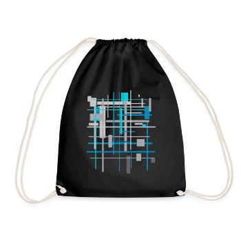Architecture Patterns - Drawstring Bag - black - Front