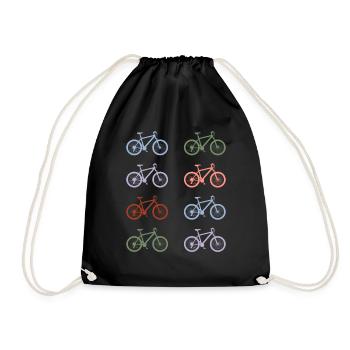 Mountain bikes - Turnbeutel - Schwarz - Vorne