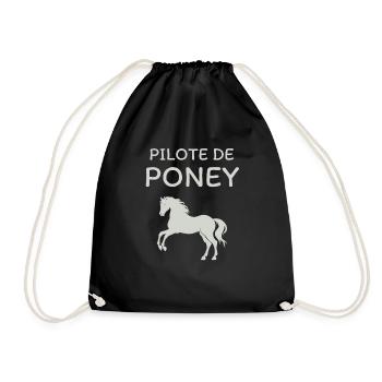 La vie est meilleure avec les chevaux - Sac de sport léger - noir - Devant