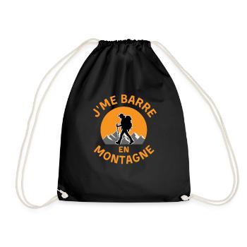 Jpeux pas j ai rando - Sac de sport léger - noir - Devant