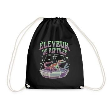 Éleveur de reptiles - Sac de sport léger - noir - Devant