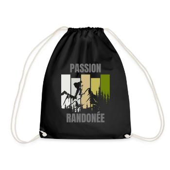Passion RANDONEE - Sac de sport léger - noir - Devant