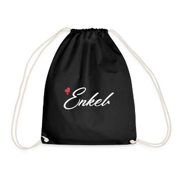 Enkel Enkel Geschenk Enkel Shirt Enkel lustige Ges - Turnbeutel - Schwarz - Vorne