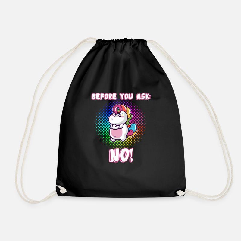 Avant de vous demander: Non! - Sac de sport léger - noir