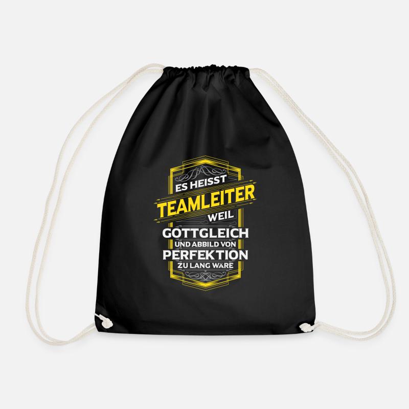 Teamleiter - Turnbeutel - Schwarz
