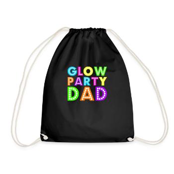 Glow Party Dad - Drawstring Bag - black - Front