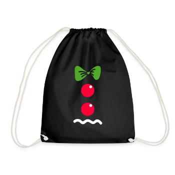 Shirt as a gift for Christmas outfit - Drawstring Bag - black - Front