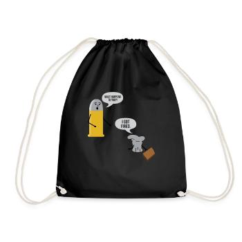 I Got Fired Funny Bullets gift for Gun Lovers - Turnbeutel - Schwarz - Vorne