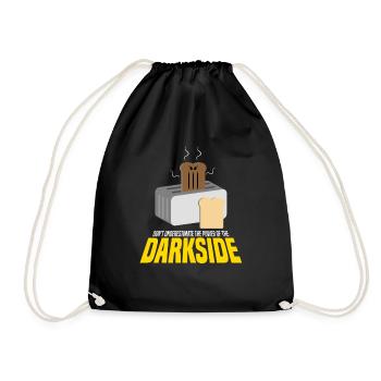 darkside wars klonkrieger toaster fun funny xmas - Turnbeutel - Schwarz - Vorne