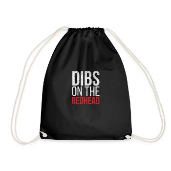 Dibs auf dem Redhead - Turnbeutel - Schwarz - Vorne