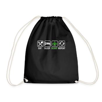 Mangez le sommeil Répéter Scout - Sac de sport léger - noir - Devant