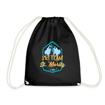 Équipe de ski St. Moritz Ski Team Cadeau - Sac de sport léger - noir - Devant