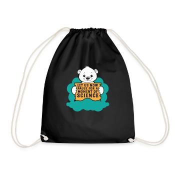 Protestation de l'ours polaire pour le cadeau de changement climatique de la science - Sac de sport léger - noir - Devant