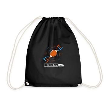 American football in my DNA gift genes - Drawstring Bag - black - Front