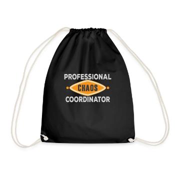 Coordinateur Chaos | poison professionnel maman papa - Sac de sport léger - noir - Devant