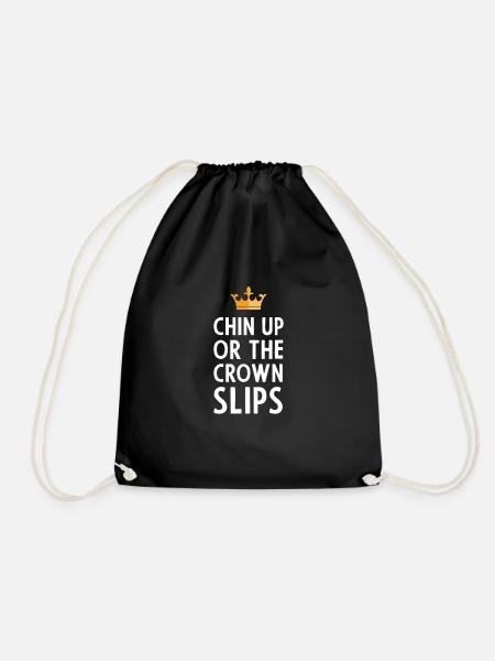 Chin Up Geschenk für Prinzessin - Turnbeutel - Schwarz