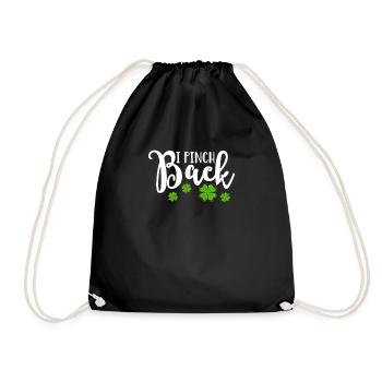 Ich pinch zurück St. Patricks Day Green Irish Shamrock - Turnbeutel - Schwarz - Vorne