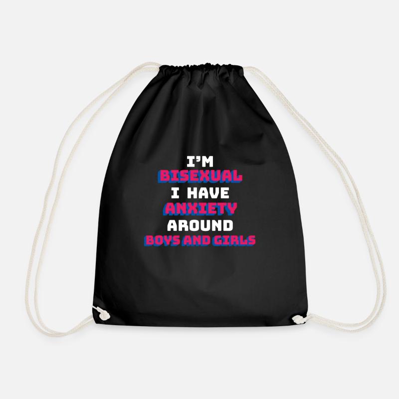 Bisexual Shirt - Bi - Geschenk - LGBT - Turnbeutel - Schwarz