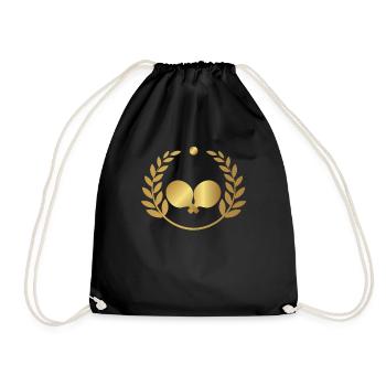 Ping Pong - Table Tennis - Table Tennis - Gift - Drawstring Bag - black - Front
