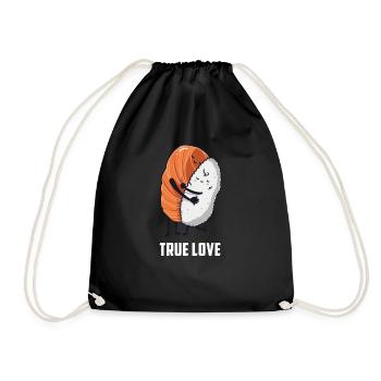 cadeau riz sushi anniversaire amour drôle - Sac de sport léger - noir - Devant