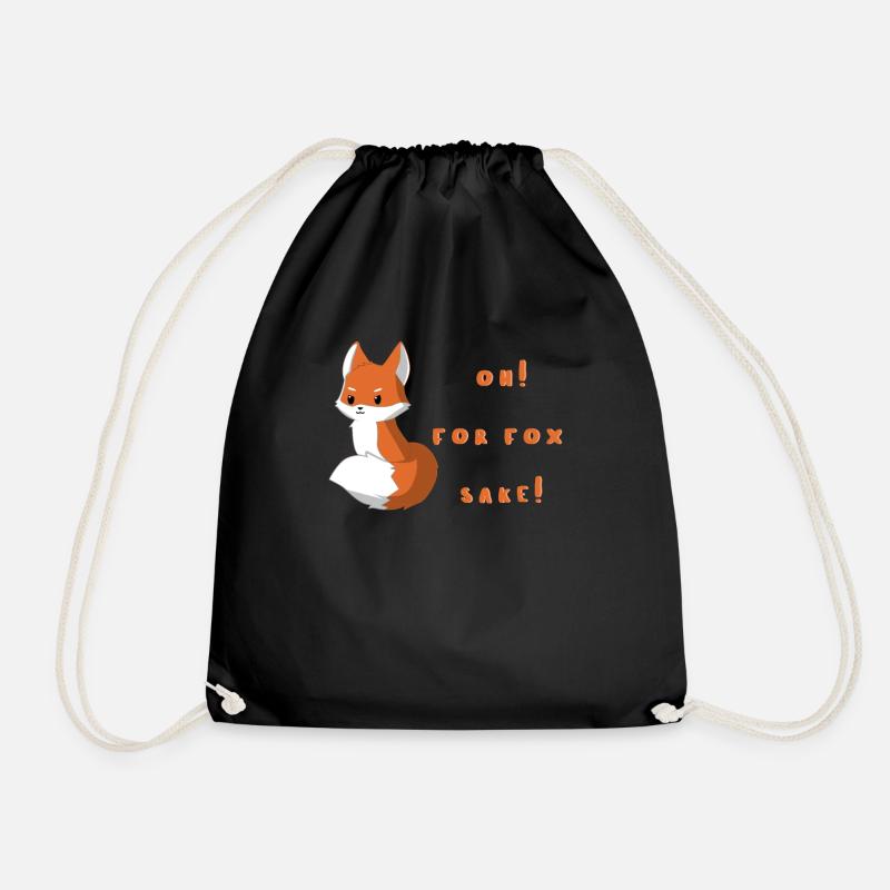 Fuchs - Füchse - Verdammt - Geschenk - Fox - Turnbeutel - Schwarz