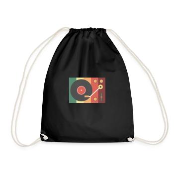 Ancien cadeau pour les amateurs de disques vinyle - Sac de sport léger - noir - Devant